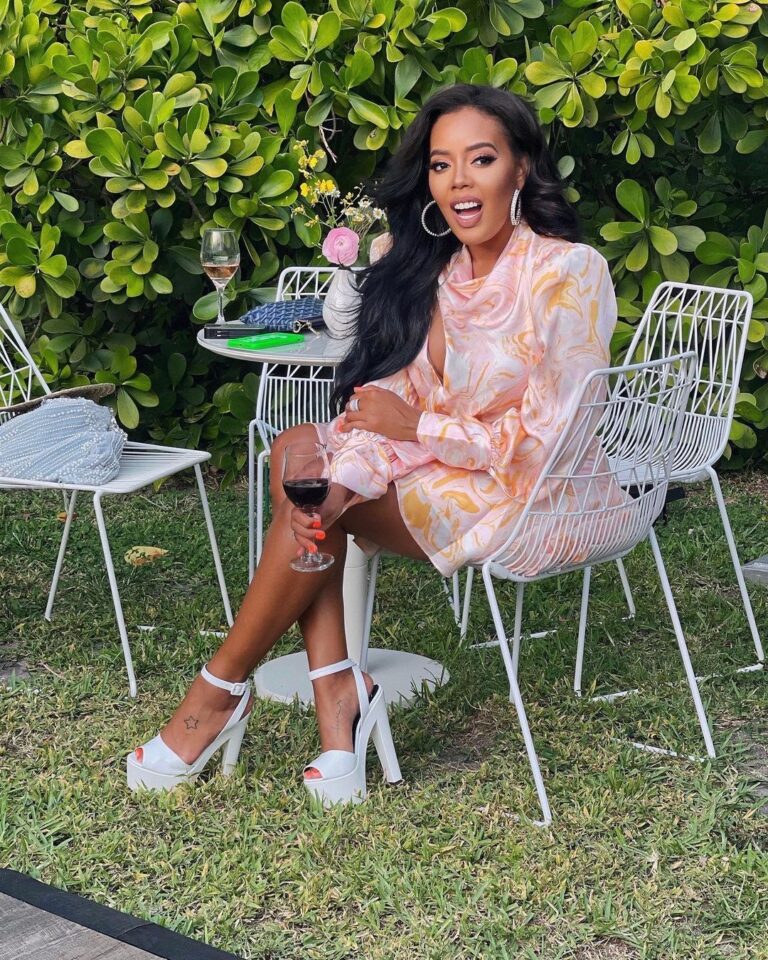 You Ask, We Answer! Angela Simmons Instagram White Platform Sandals
