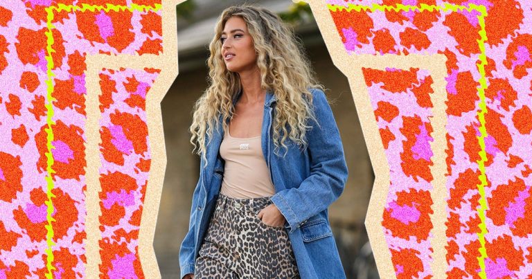 Leopard Print Jeans Are Trending For Winter & Don’t You Dare Pretend They’re Not A Neutral